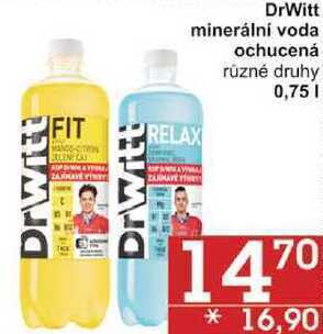 Jip Drwitt minerální voda ochucená různé druhy, 0,75 l nabídka