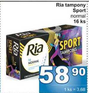Jip Ria tampony sport normal 16 ks nabídka