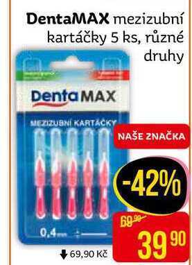 Teta Dentamax mezizubní kartáčky 5 ks, různé druhy nabídka
