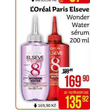 Teta L'oréal paris elseve wonder water sérum 200 ml nabídka