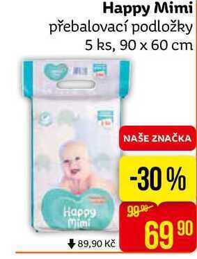 Teta Happy mimi přebalovací podložky 5 ks, 90 x 60 cm nabídka