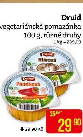 Teta Druid vegetariánská pomazánka 100 g, různé druhy nabídka
