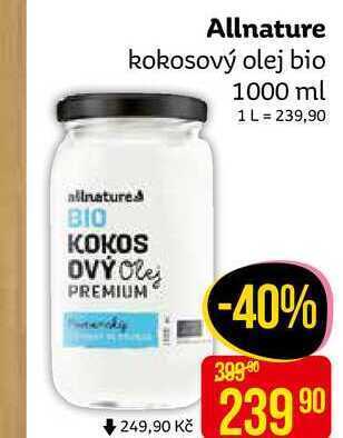 Teta Allnature kokosový olej bio 1000 ml nabídka