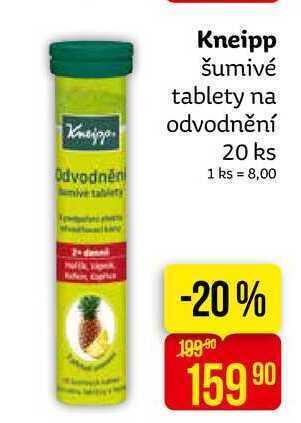 Teta Kneipp šumivé tablety na odvodnění 20 ks nabídka