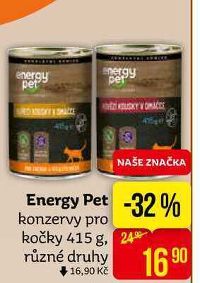 Teta Energy pet konzervy pro kočky 415 g nabídka