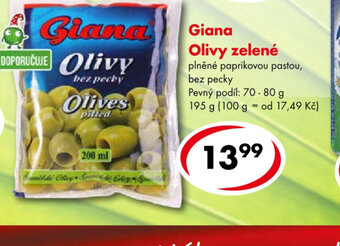 CBA Giana Olivy zelené nabídka