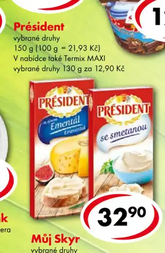 CBA Président vybrané druhy nabídka