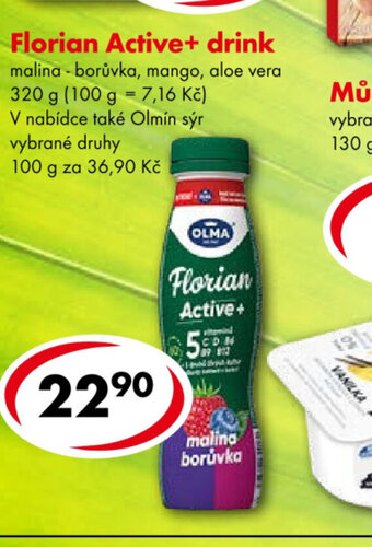 CBA Florian Active+ drink nabídka