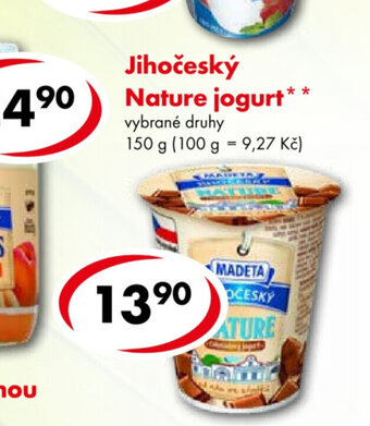 CBA Jihočeský Nature jogurt* nabídka