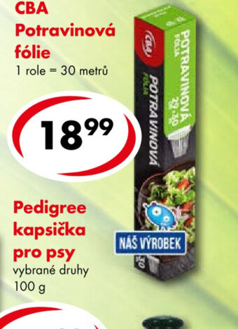 CBA Potravinová fólie