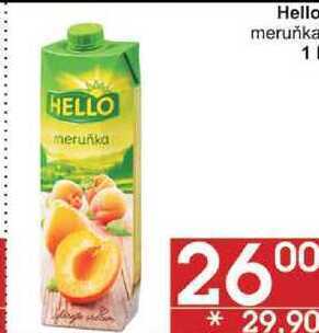 Jip Hello meruňka, 1 l nabídka