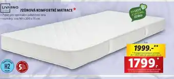 Lidl 7 zónová komfortní matrace nabídka