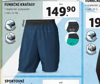 Lidl Pánské funkční kraťasy nabídka