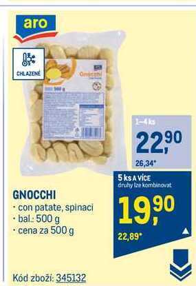 Makro Aro gnocchi 500 g nabídka
