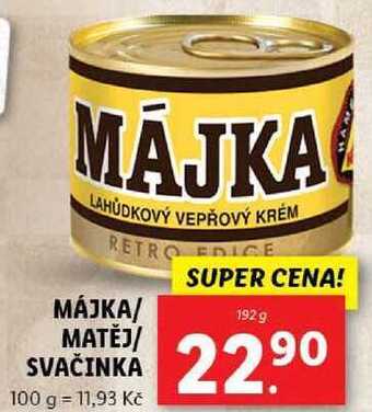 Lidl Májka/matěj/svačinka, 192 g nabídka
