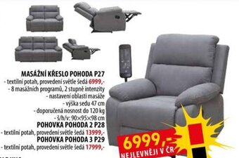 IDEA nábytek MASÁŽNÍ KŘESLO POHODA P27 nabídka