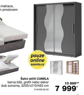 Sconto Šatní skříň CAMILA nabídka