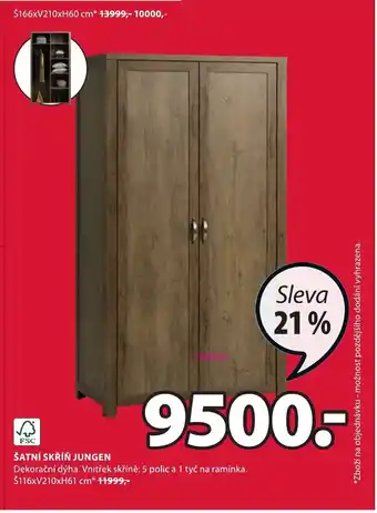 JYSK ŠATNÍ SKŘÍŇ JUNGEN nabídka