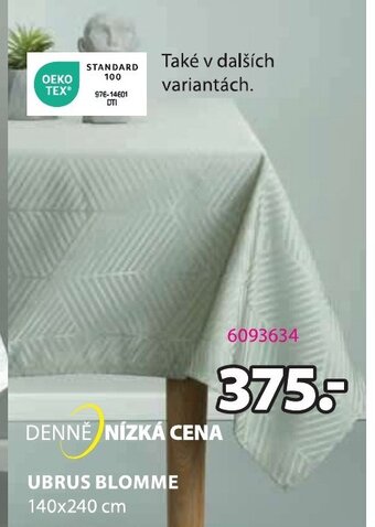 JYSK UBRUS BLOMME 140x240 cm nabídka