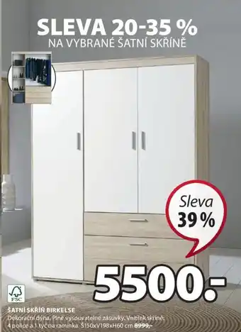 JYSK ŠATNÍ SKŘÍN BIRKELSE nabídka