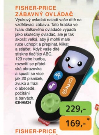 Dráčik FISHER-PRICE ZÁBAVNÝ OVLÁDAČ nabídka