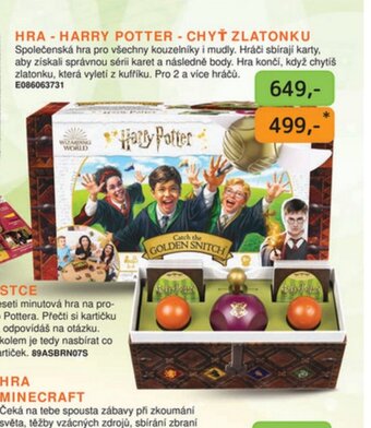 Dráčik HRA - HARRY POTTER - CHYŤ ZLATONKU nabídka