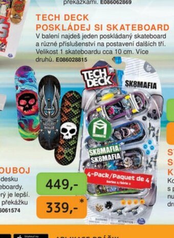 Dráčik TECH DECK POSKLÁDEJ SI SKATEBOARD nabídka