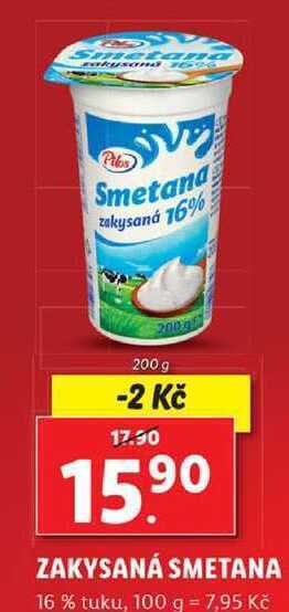 Lidl Zakysaná smetana, 200 g nabídka
