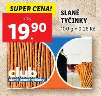 Lidl Slané tyčinky, 215 g nabídka