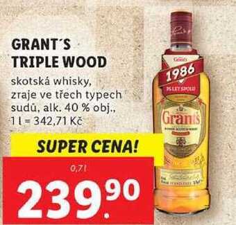 Lidl Grant's triple wood, 0,7 l nabídka