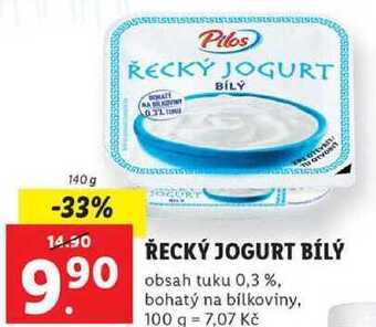 Lidl Řecký jogurt bílý, 140 g nabídka