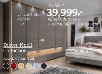 XXXLutz SKŘÍŇ S OTOČNÝMI DVEŘMI, ŠÍŘKA CCA 300 CM nabídka