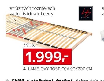 XXXLutz 4 LAMELOVÝ ROŠT, CCA 90X200 CM nabídka