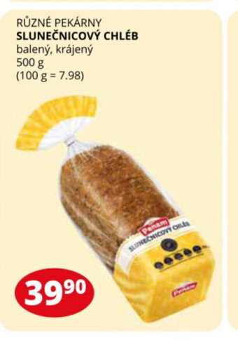 Flop RŮZNÉ PEKÁRNY SLUNEČNICOVÝ CHLÉB nabídka