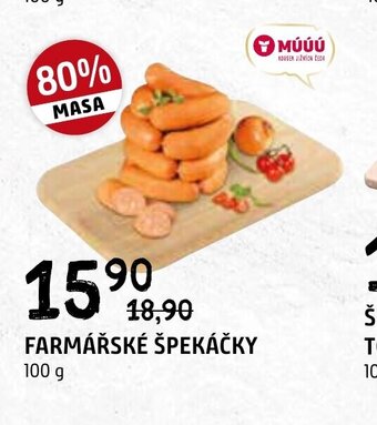 Terno FARMÁŘSKÉ ŠPEKÁČKY 100 g nabídka