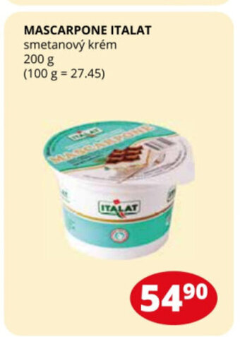 MASCARPONE ITALAT smetanový krém