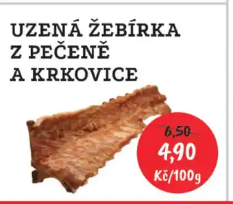 RABBIT řeznictví UZENÁ ŽEBÍRKA Z PEČENĚ A KRKOVICE nabídka