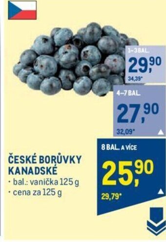 Makro ČESKÉ BORŮVKY KANADSKÉ nabídka