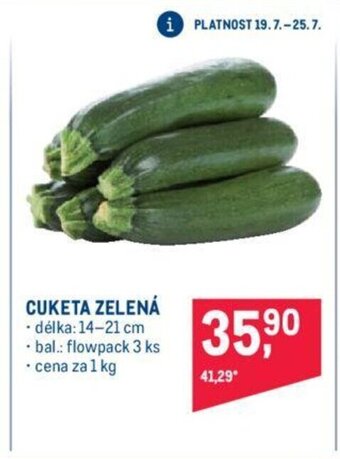 Makro CUKETA ZELENÁ nabídka