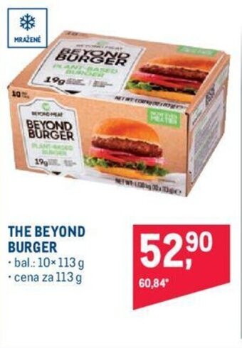 Makro THE BEYOND BURGER nabídka