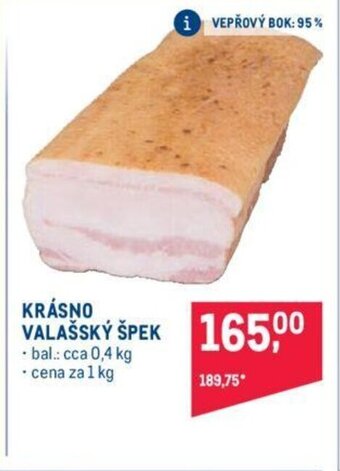 Makro KRÁSNO VALAŠSKY ŠPEK nabídka