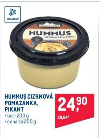 Makro HUMMUS CIZRNOVÁ POMAZÁNKA, PIKANT nabídka