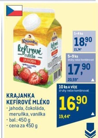 Makro KRAJANKA KEFÍROVÉ MLÉKO nabídka