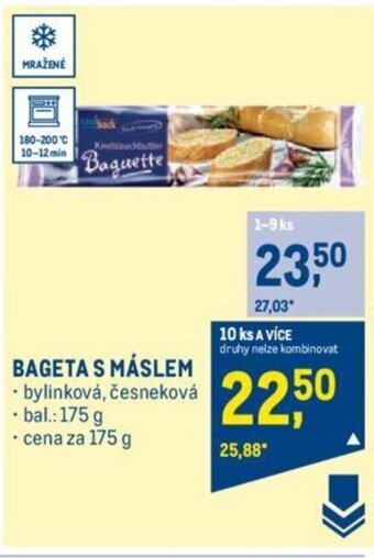 Makro BAGETA S MÁSLEM nabídka