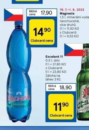 Tesco Magnesia nabídka
