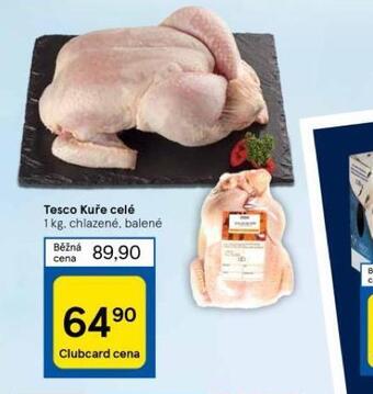 Tesco Kuře celé nabídka