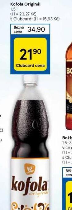 Tesco Kofola original nabídka