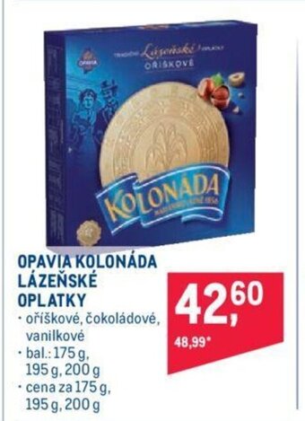 Makro OPAVIA KOLONÁDA LÁZEŇSKÉ OPLATKY nabídka