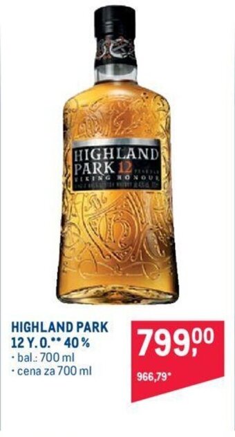 Makro HIGHLAND PARK 12 Y.O 40% nabídka