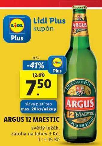 Lidl Argus 12 maestic, 0,5 l nabídka